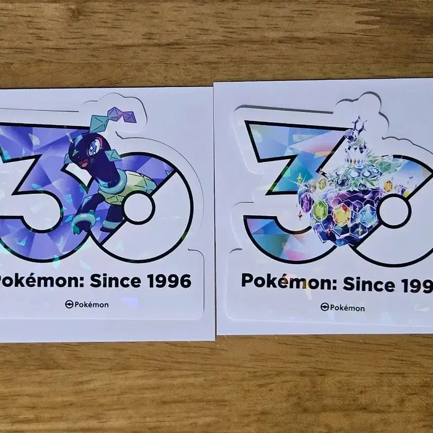 [BUNJANG] Pokemon 30th Anniversary Logo Sticker Terrapagos Set / 포켓몬 30주년 로고 스티커 테라파고스 세트 판매합니다.