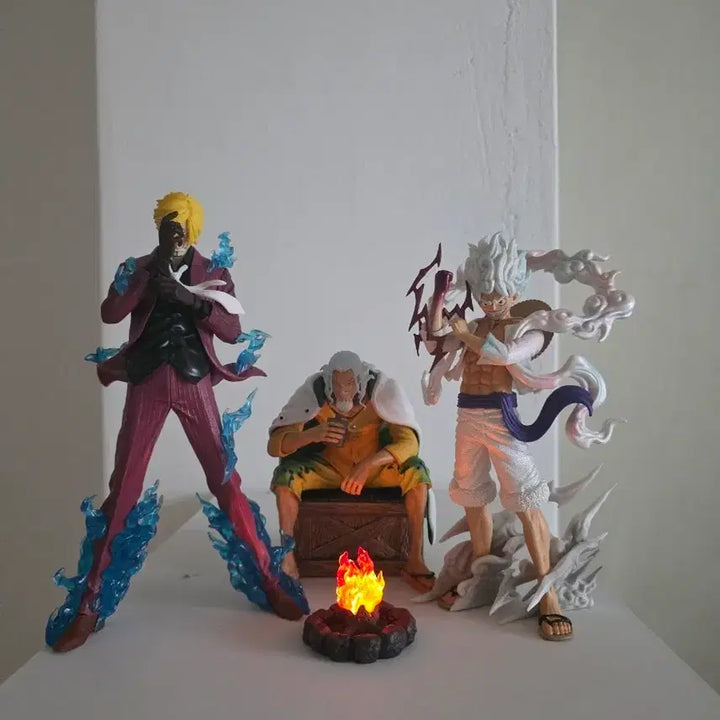 [BUNJANG] One Piece Luffy Gear 5 Nika, Sanji, Rayleigh High-Quality Figure Set / 원피스 루피 기어5 니카, 상디, 레일리 피규어 3종 일괄