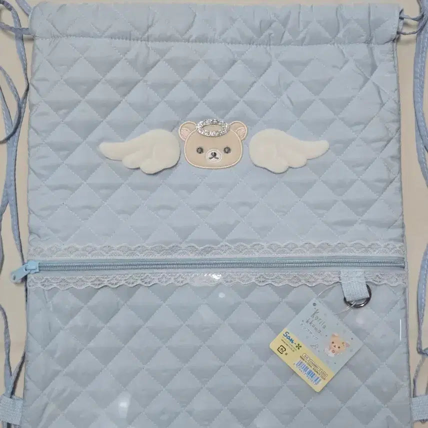 [BUNJANG] San-X Rilakkuma Angel Korilakkuma Backpack Blue / 산엑스 리락쿠마 엔젤 코리락 배낭 블루
