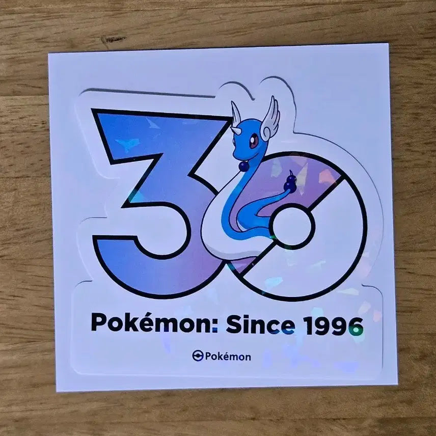 [BUNJANG] Pokemon 30th Anniversary Logo Sticker - Sinnoh / 포켓몬 30주년 로고 스티커 신뇽 판매합니다.
