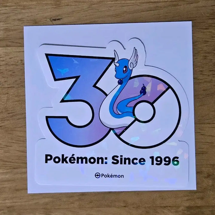[BUNJANG] Pokemon 30th Anniversary Logo Sticker - Sinnoh / 포켓몬 30주년 로고 스티커 신뇽 판매합니다.