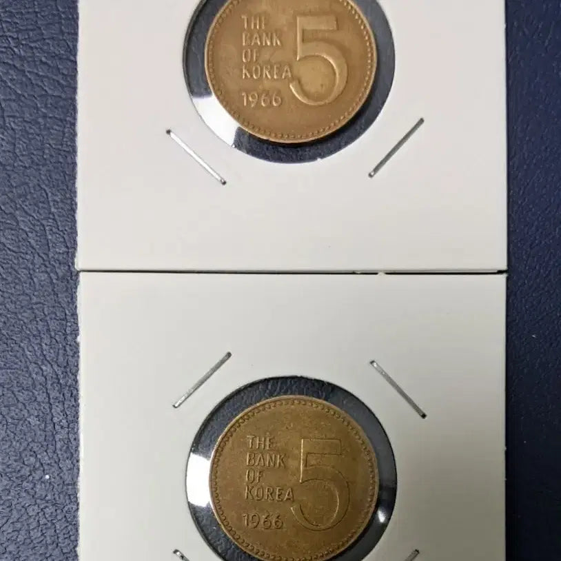 [BUNJANG] 1966 5 Won Used Coin (Set of 2) / 1966년 5원 사용제 2개
