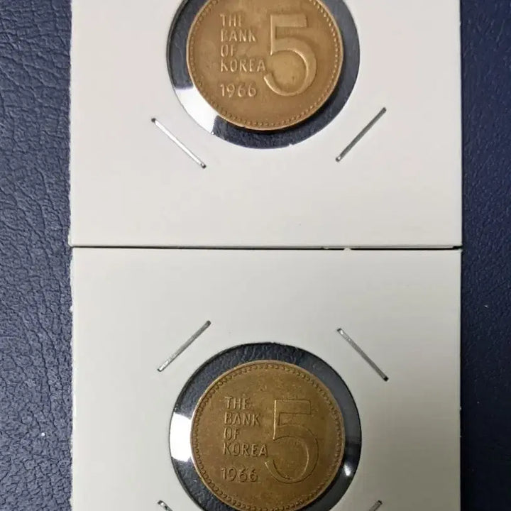 [BUNJANG] 1966 5 Won Used Coin (Set of 2) / 1966년 5원 사용제 2개
