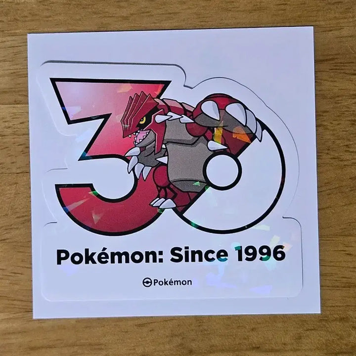 [BUNJANG] Pokemon 30th Anniversary Logo Sticker Groudon / 포켓몬 30주년 로고 스티커 그란돈 판매합니다.