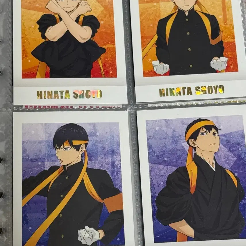 [BUNJANG] Haikyu!! Cheer Squad Pashacards Kageyama &amp; Hinata Bundle Set / 하이큐 응원단 파샤 카게야마 히나타 일괄