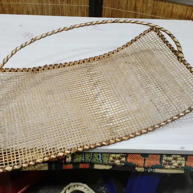 [BUNJANG] 1950s Woven Bamboo Basket Set (2) &amp; 1960s Decorative Railing / 일본 대바구니외 일괄
