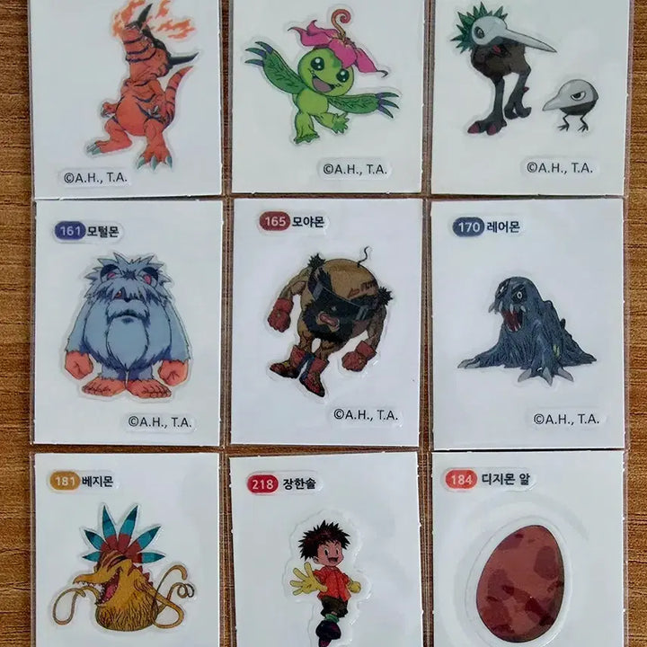 [BUNJANG] Digimon Ppugi Sticker Bundle Set / <일괄>디지몬 띠부씰