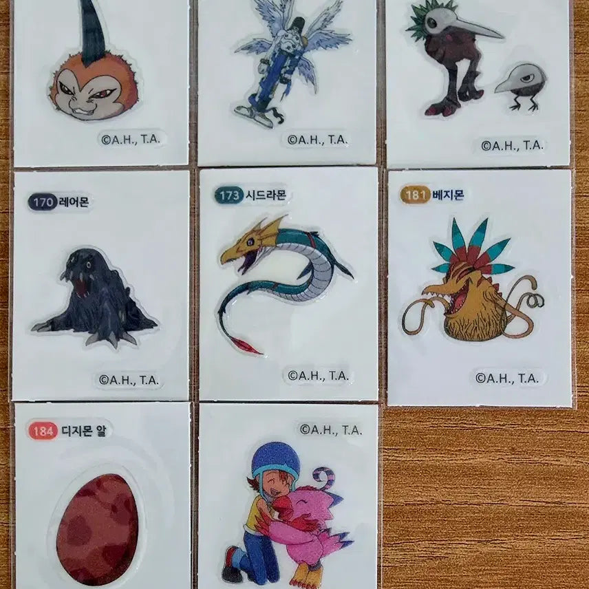 [BUNJANG] Digimon Ppugi Sticker Bundle Set / <일괄>디지몬 띠부씰