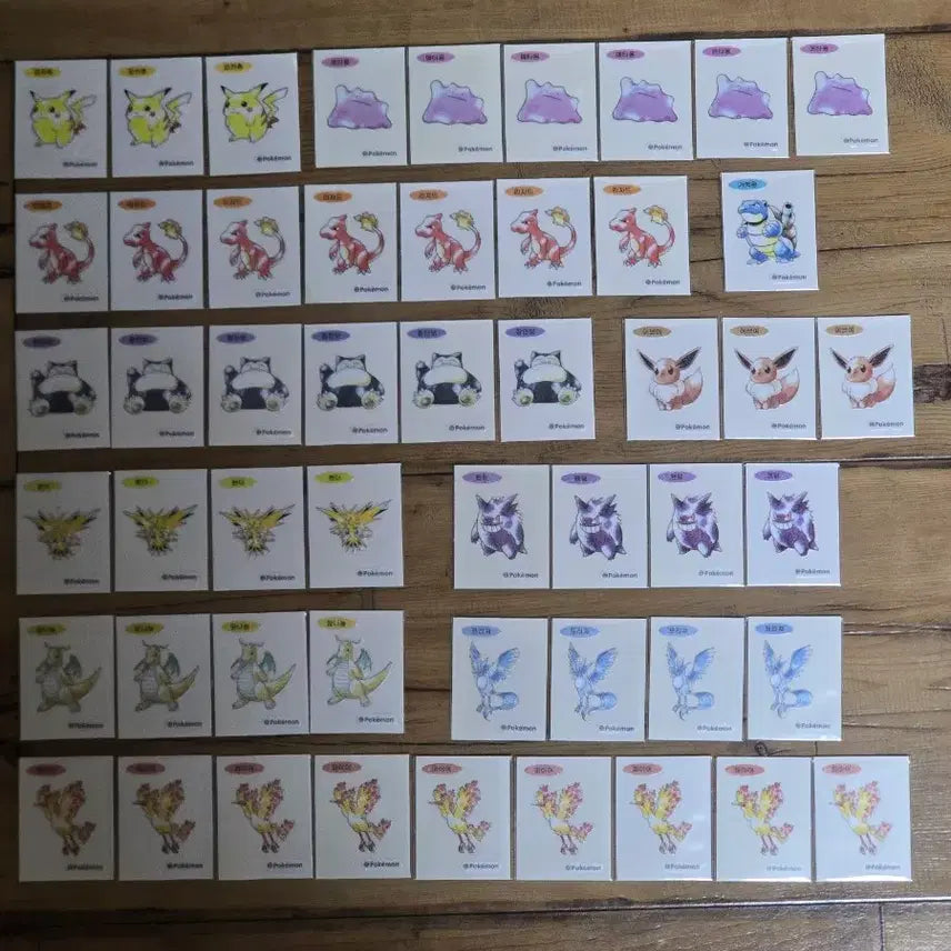 [BUNJANG] Pokemon 30th Anniversary Season 5 New Artwork Stickers / 포켓몬띠부씰 30주년 시즌5 신상아트웍(업뎃)