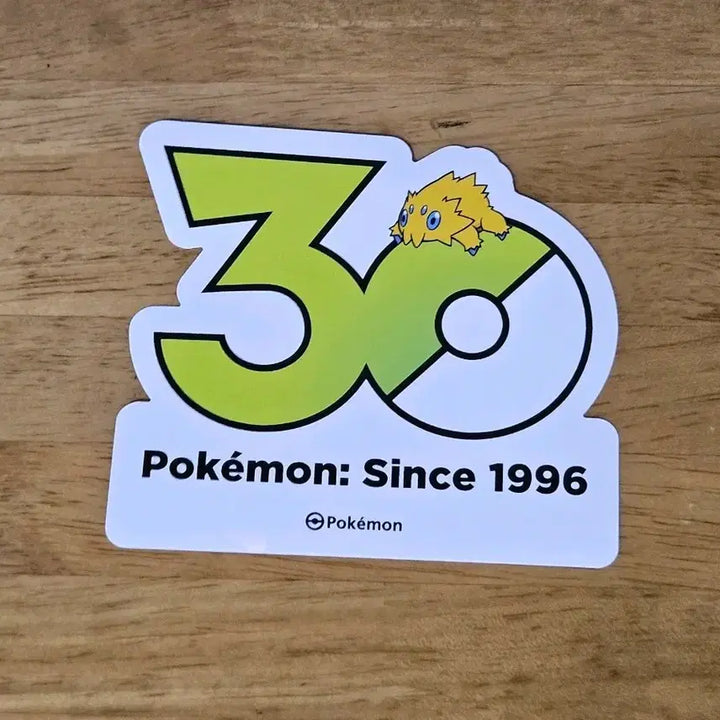 [BUNJANG] Pokemon 30th Anniversary Logo Sticker (Pazzo) / 포켓몬 30주년 로고 스티커 파쪼옥 판매합니다.