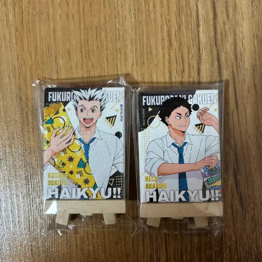 [BUNJANG] Haikyuu!! Mini Canvas Board - Bokuto, Akaashi, Fukurodani Bundle Set / 희귀) 하이큐 미니 캔버스 보드 - 보쿠토 아카아시 후쿠로다니