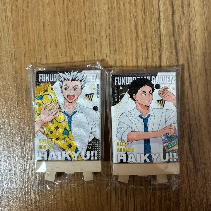 [BUNJANG] Haikyuu!! Mini Canvas Board - Bokuto, Akaashi, Fukurodani Bundle Set / 희귀) 하이큐 미니 캔버스 보드 - 보쿠토 아카아시 후쿠로다니