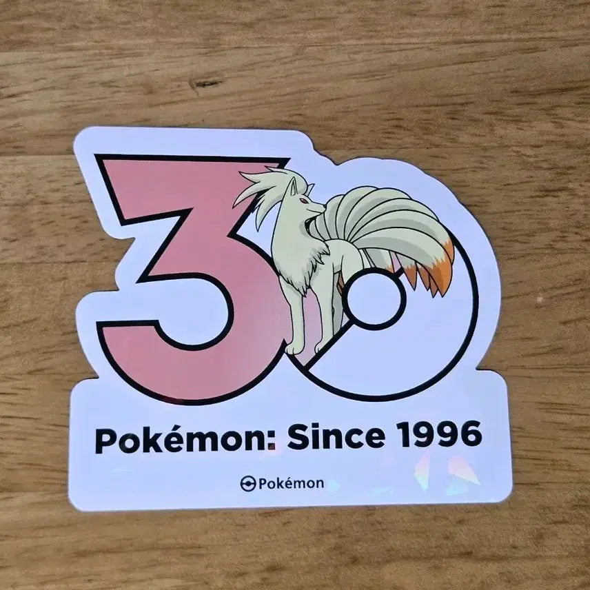 [BUNJANG] Pokemon 30th Anniversary Logo Sticker Ninetales / 포켓몬 30주년 로고 스티커 나인테일 판매합니다.