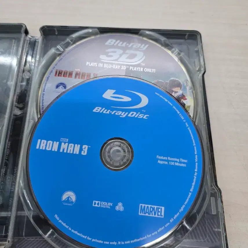 [BUNJANG] Iron Man 3 Steelbook Combo Pack Blu-ray / [DVD](블루레이) 마블SF외국영화 "아이언맨3" 판매합니다.