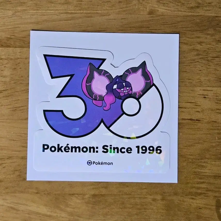 [BUNJANG] Pokemon 30th Anniversary Logo Sticker (Peach) / 포켓몬 30주년 로고 스티커 복숭악동 판매합니다.