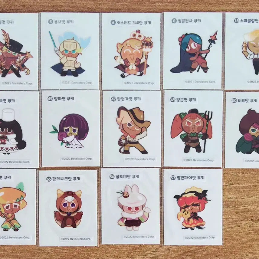 [BUNJANG] Cookie Run Sticker Bundle Set / <일괄>쿠키런 띠부씰