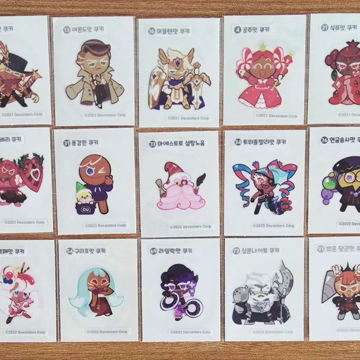 [BUNJANG] Cookie Run Sticker Bundle Set / <일괄>쿠키런 띠부씰