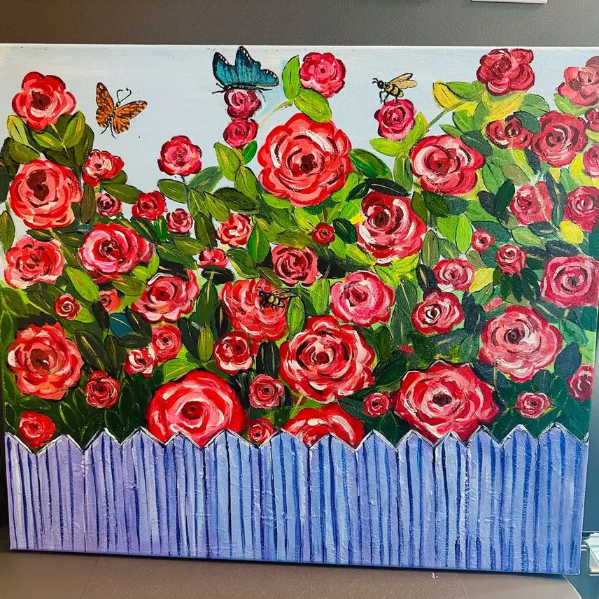 [BUNJANG] Rose Garden Canvas Oil Painting / 장미화단(캔버스)