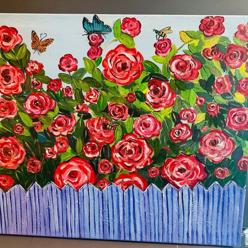 [BUNJANG] Rose Garden Canvas Oil Painting / 장미화단(캔버스)