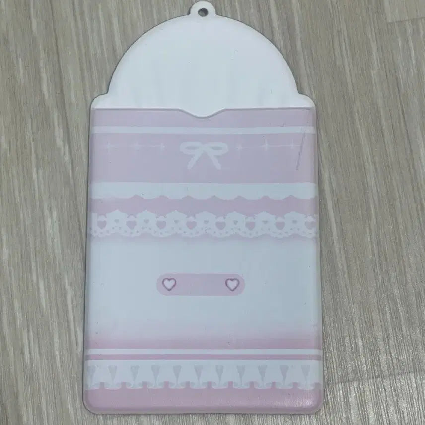 [BUNJANG] Ribbon Made Pink Photocard Holder / 리본 메이드 핑크 포카 포토카드 홀더