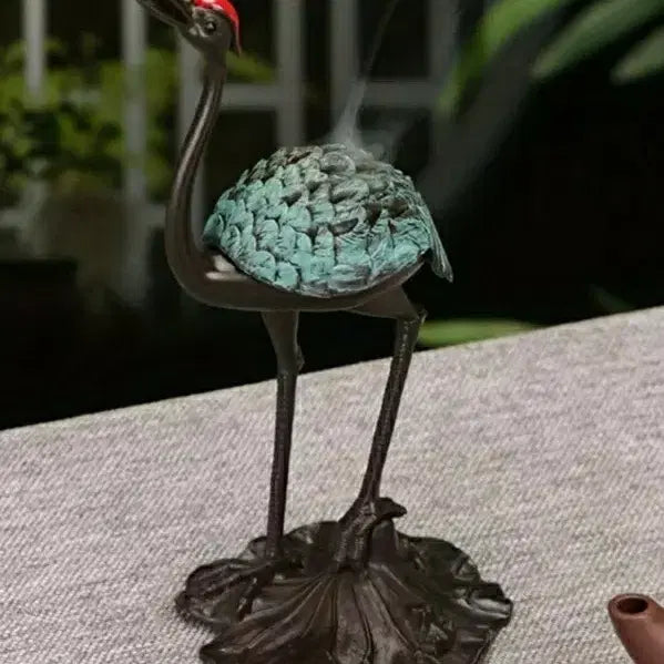 [BUNJANG] Elegant Blue Crane Incense Burner / 소장용 선물용 수집품 우아한 청학 향로 1점 드립니다