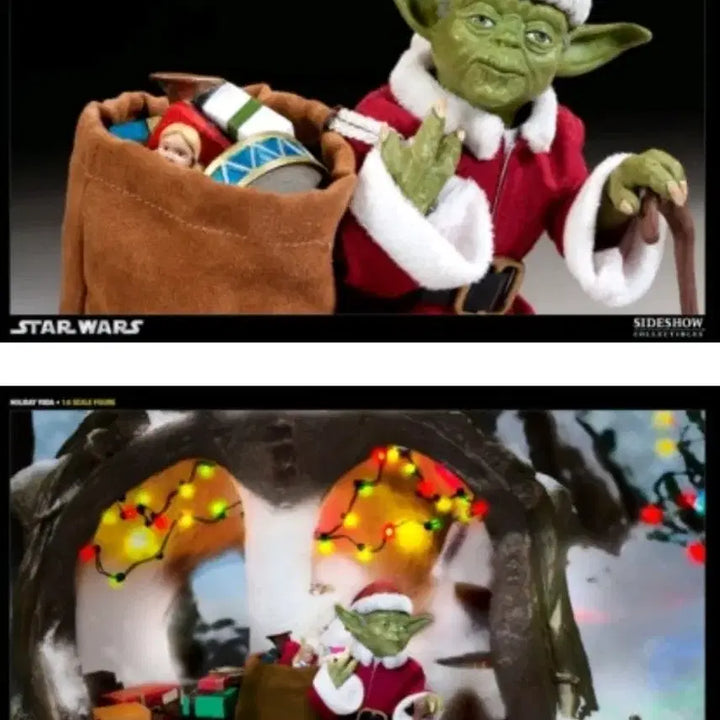 [BUNJANG] Sideshow Star Wars Yoda Holiday Special 1:6 Scale Figure / 사이드쇼 스타워즈 요다 홀리데이 스페셜 1:6