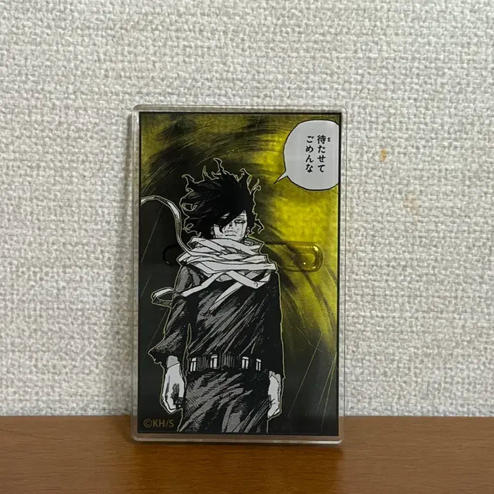 [BUNJANG] My Hero Academia Original Drawing Exhibition Shota Aizawa Quote Acrylic Badge Collection / 나의 히어로 아카데미아 원화전 아이자와 쇼타 명언 아크릴 배지 컬렉션