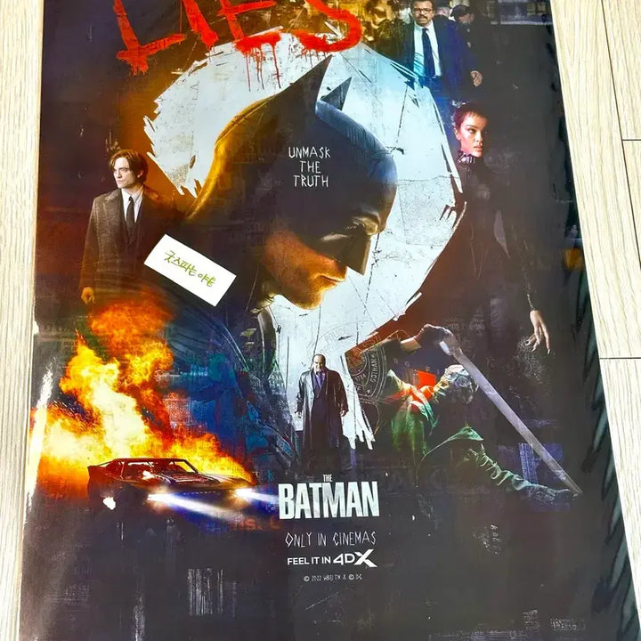 [BUNJANG] The Batman (2022) 4DX A3 Poster - Robert Pattinson / [2022초희귀한정판]영화 더 배트맨 4DX 포스터(A3) 로버트 패틴슨