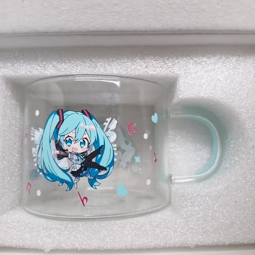 [BUNJANG] Hatsune Miku 16th Anniversary Lottery C Prize Glass Cup / 하츠네 미쿠 16주년 쿠지 C상 유리컵