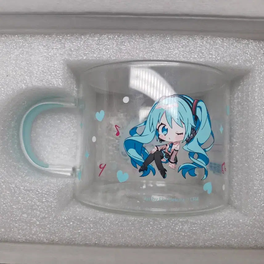 [BUNJANG] Hatsune Miku 16th Anniversary Lottery C Prize Glass Cup / 하츠네 미쿠 16주년 쿠지 C상 유리컵