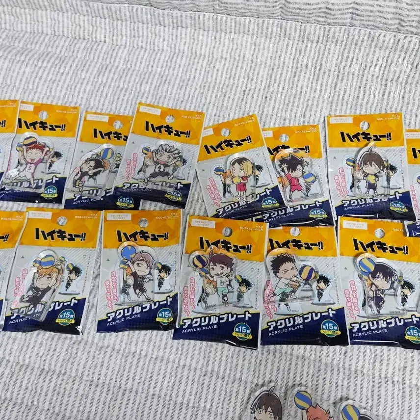 [BUNJANG] Haikyuu! Daiso Acrylic Plate Full Set / 풀세트)하이큐 다이소 아크릴 플레이트