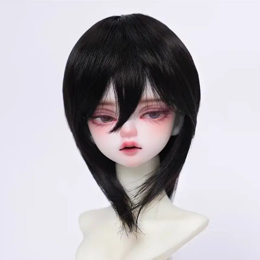 [BUNJANG] USD 6-7 inch Black Bob Wig for Ball-Jointed Dolls / 구체관절인형 usd 6-7인치 블랙 단발 가발