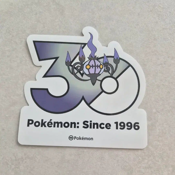 [BUNJANG] Pokemon 30th Anniversary Sticker Chandelure / 포켓몬 30주년 스티커 샹델라 판매 / 수댕이랑 교환가능
