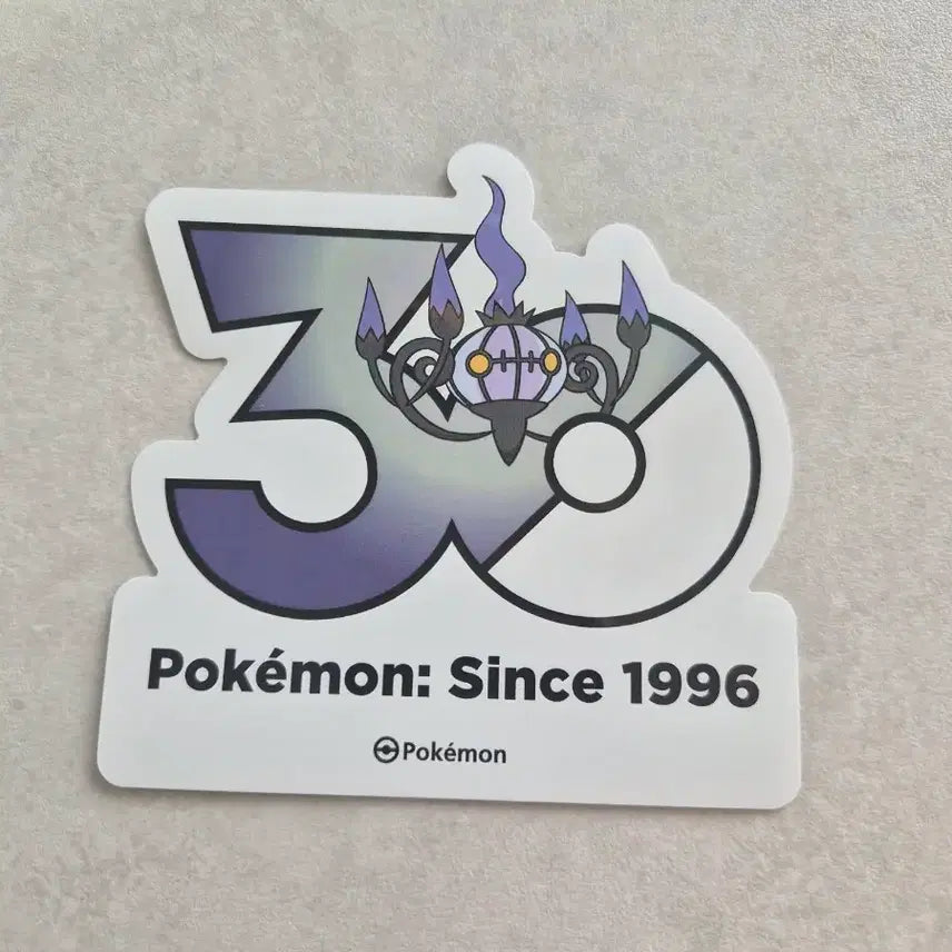 [BUNJANG] Pokemon 30th Anniversary Sticker Chandelure / 포켓몬 30주년 스티커 샹델라 판매 / 수댕이랑 교환가능