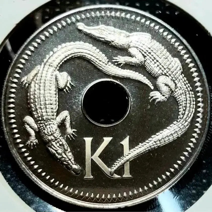 [BUNJANG] Papua New Guinea 1975 1 Kina Proof Large Coin / 파푸아뉴기니 1975년 미사용 프루프 1키나 대형주화.외국주화 화폐 주화