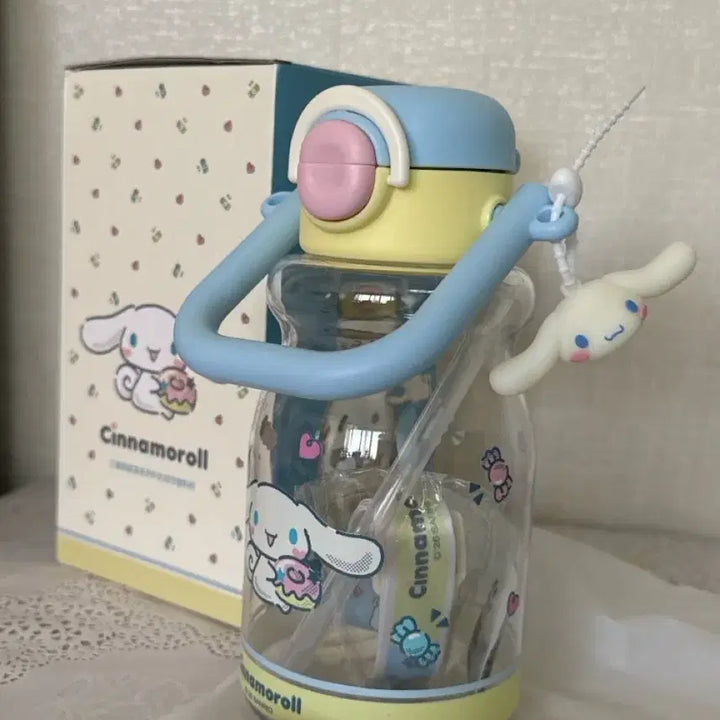 [BUNJANG] Sanrio Cinnamoroll Strap Tumbler 540ml / 산리오 시나모롤 스트랩 키링 스텐텀블러 540ml 새상품