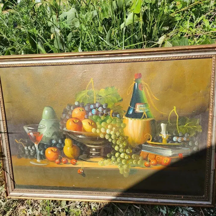 [BUNJANG] Antique Oil Painting Still Life / 앤틱 작가 유화
