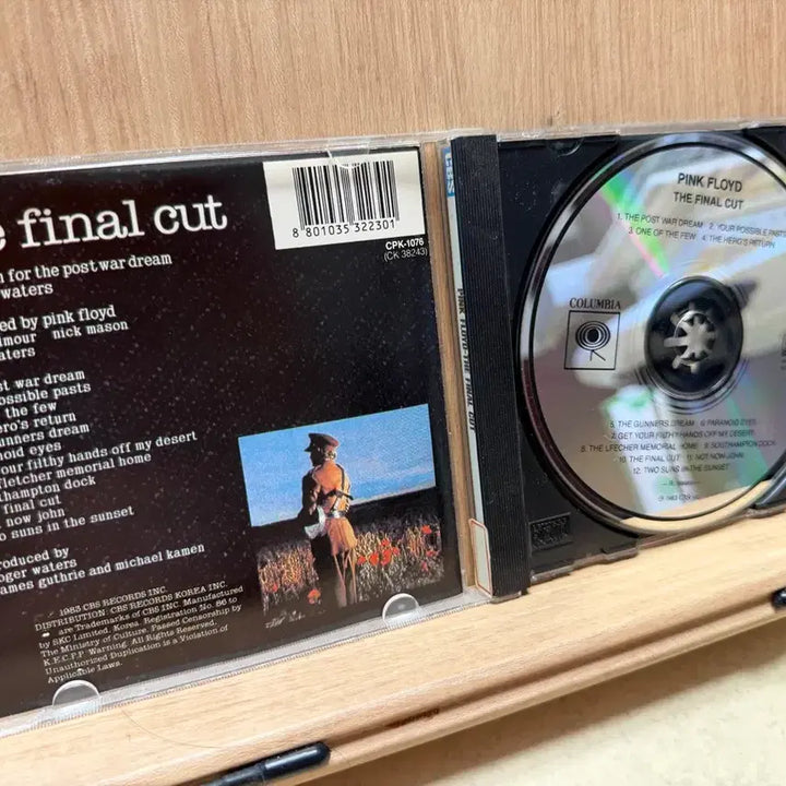 [BUNJANG] Pink Floyd The Final Cut CD (1983) / 핑크플로이드 (1983) - The final cut / CD