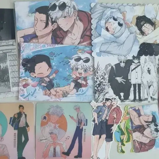 [BUNJANG] Jujutsu Kaisen Geto &amp; Gojo Lenticular Postcard Set / 주술회전 게토고죠 엽서 랜티큘러 등