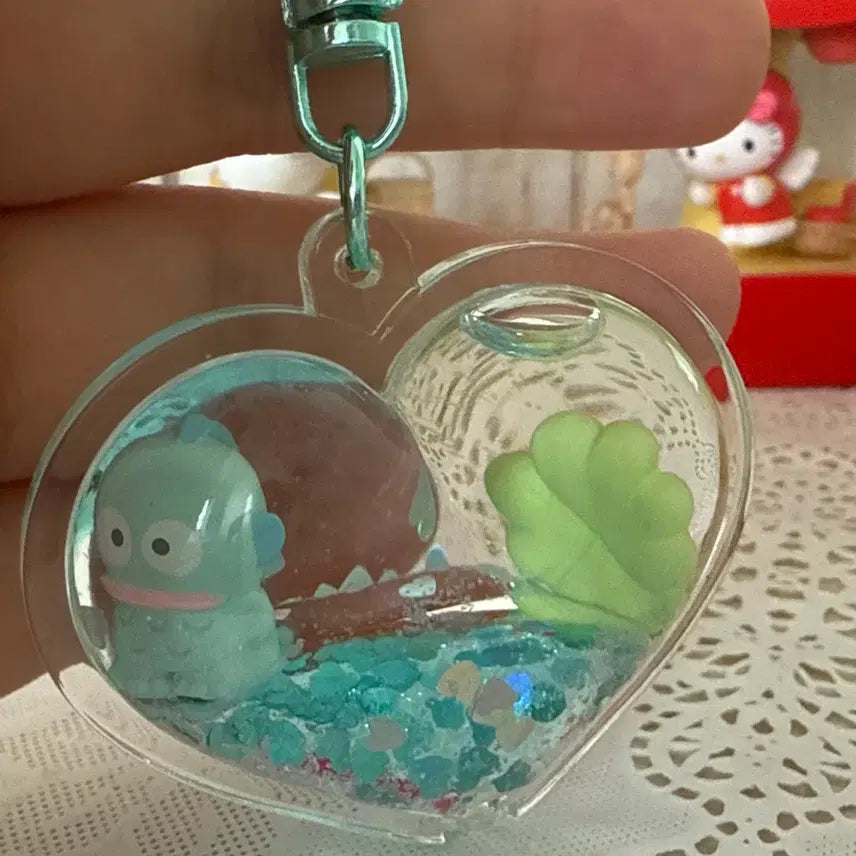 [BUNJANG] Hangyodon Heart Shaker Keychain New / 하트 쉐이커 키링 한교동 새상품