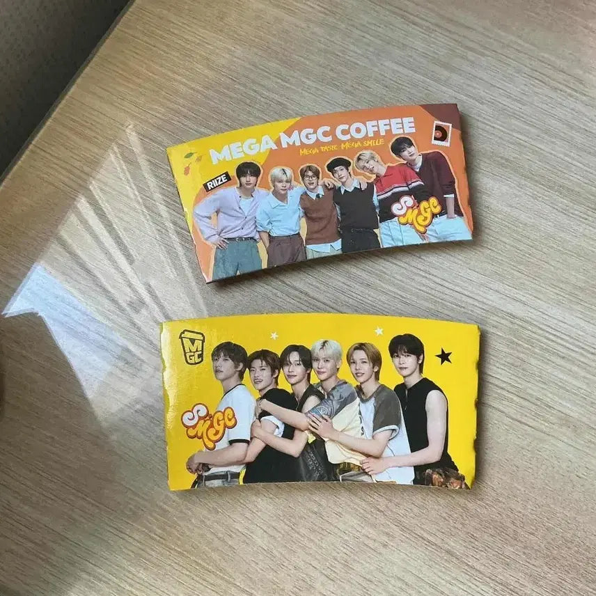 [BUNJANG] RIIZE Mega Coffee Cup Holder Group Photocard / 라이즈 메가MGC커피 컵홀더 단체 소희 성찬 앤톤 원빈 은석 쇼타로