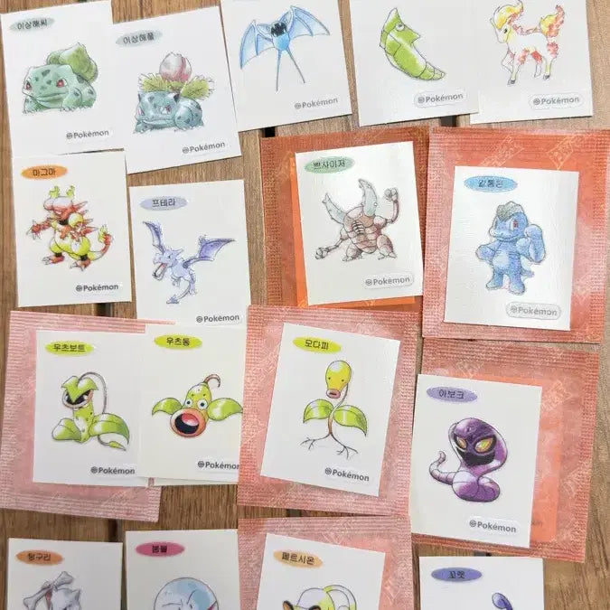 [BUNJANG] Pokemon 30th Anniversary Kanto Stickers / 포켓몬 띠부씰 30주년 관동 신상 각개 판매 2500원씩