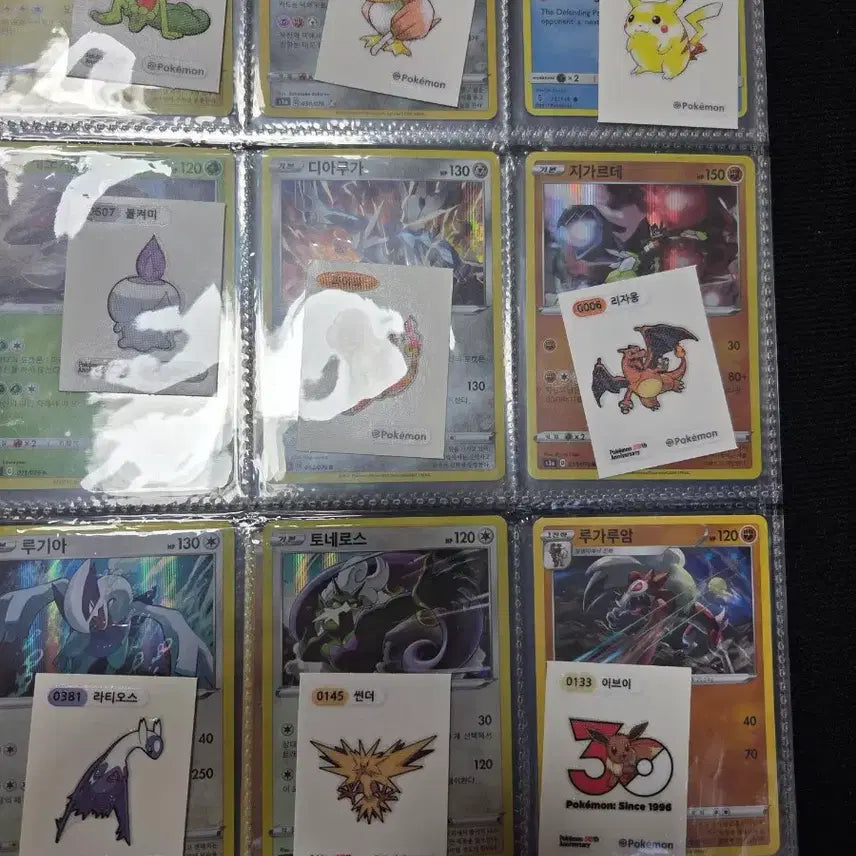 [BUNJANG] Pokemon 30th Anniversary Sticker Set / 30주년 띠부실