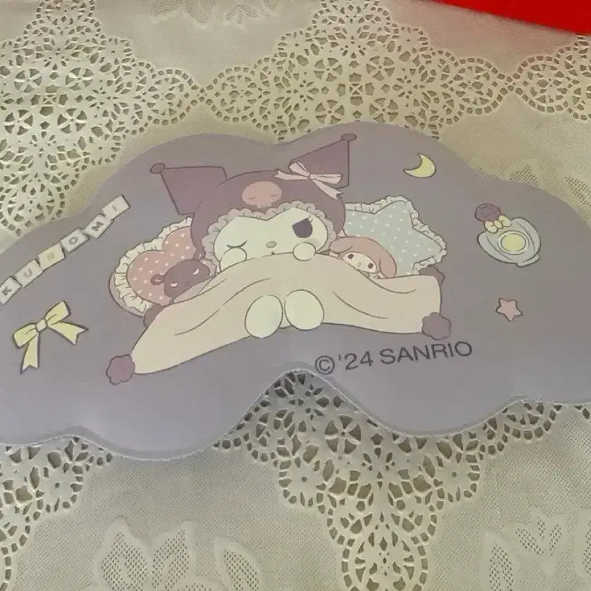 [BUNJANG] Kuromi My Melody Soft Sleep Mask / 느낌 짱 좋은 부드럽고 폭신한 쿠로미 마이멜로디 수면 안대 새상품