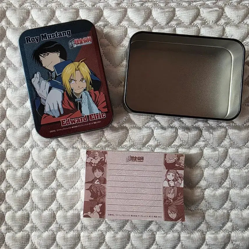 [BUNJANG] Fullmetal Alchemist Roy &amp; Ed Memo Set (Memo Pad Stain) / 강철의 연금술사 메모세트 [로이&amp;에드] (메모지 오염)