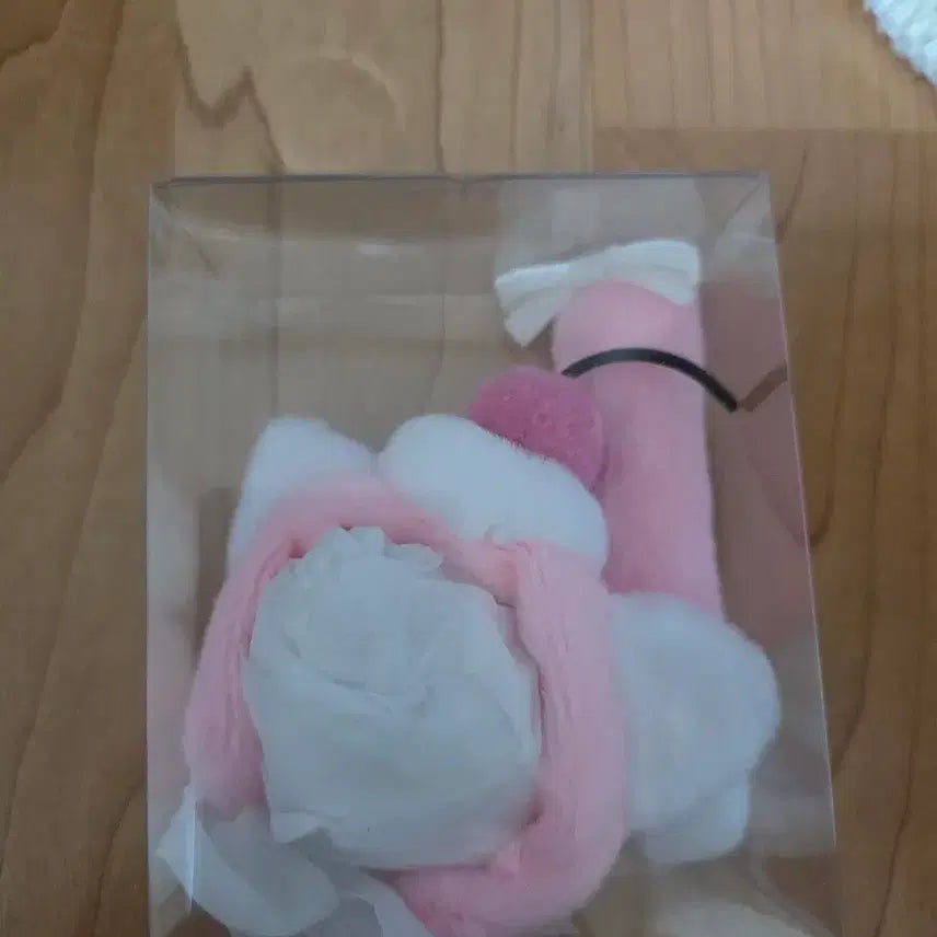 [BUNJANG] 10cm Doll Strawberry Soda Headress + Tail / 10cm 인형옷 딸기소다 헤드드레스+꼬리