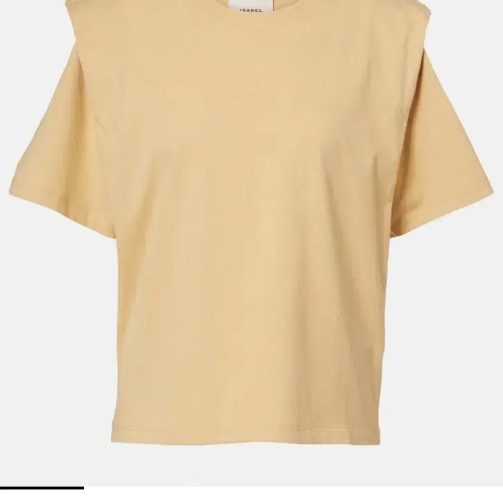 [BUNJANG] Isabel Marant Gelito Cotton T-Shirt Blouse Mustard Yellow / 매장판매중)22이자벨마랑 젤리토스 반팔 티블라우스(S)