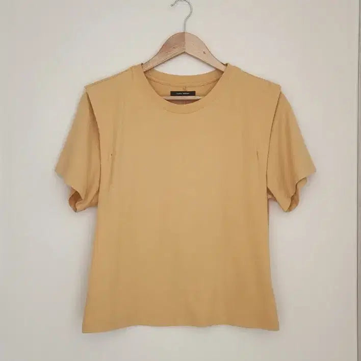 [BUNJANG] Isabel Marant Gelito Cotton T-Shirt Blouse Mustard Yellow / 매장판매중)22이자벨마랑 젤리토스 반팔 티블라우스(S)
