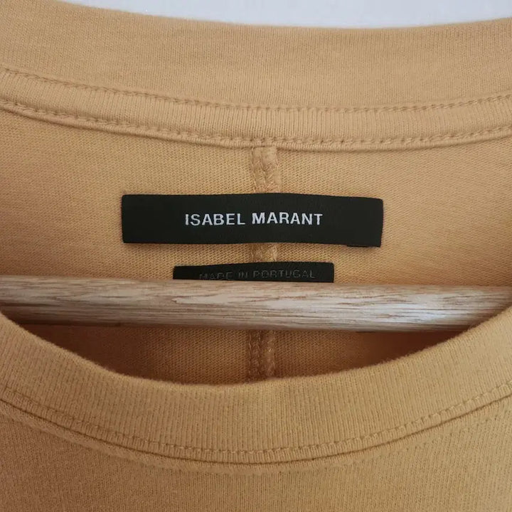 [BUNJANG] Isabel Marant Gelito Cotton T-Shirt Blouse Mustard Yellow / 매장판매중)22이자벨마랑 젤리토스 반팔 티블라우스(S)