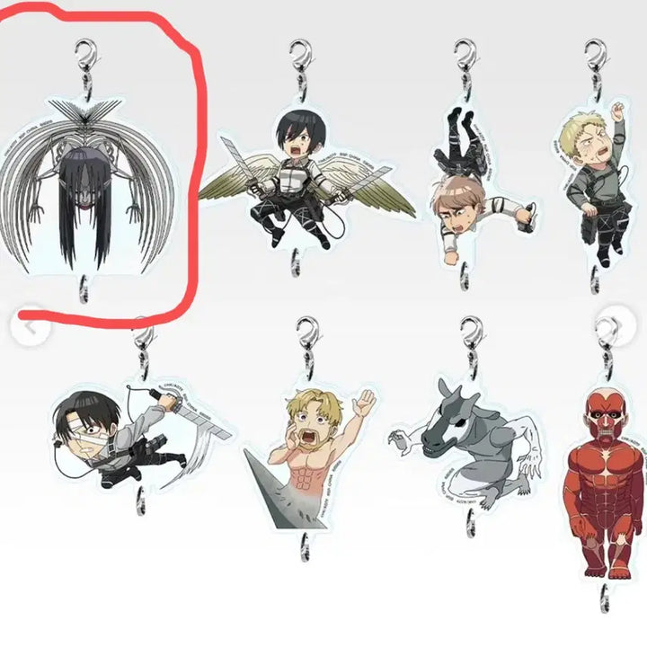 [BUNJANG] Attack on Titan F-Prize Acrylic Charm - Zeke Yeager / 진격거 F상 아크릴 참 종미 거인